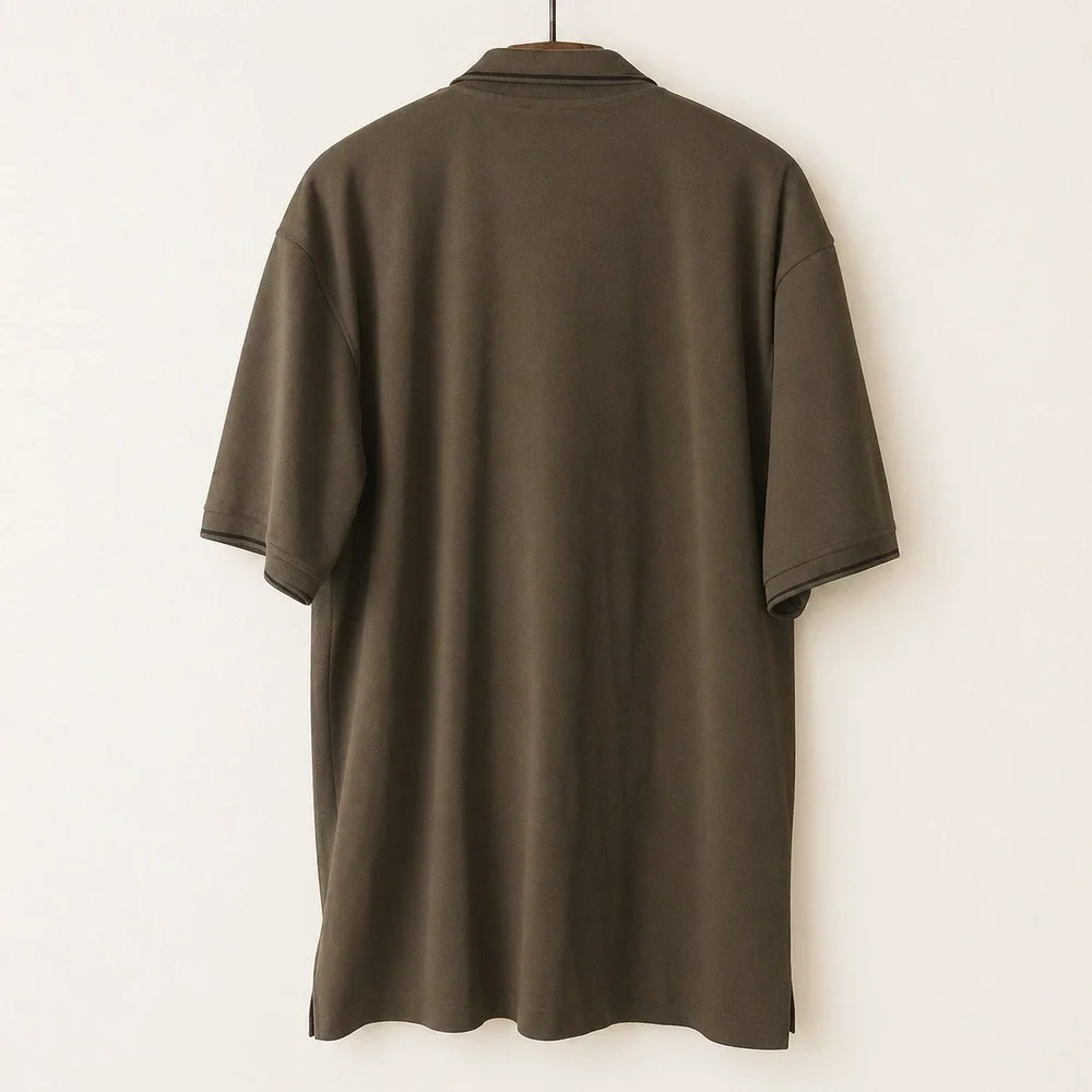 Vintage Nike Golf Shirt Fit Dry Size XL Olive Green Black Tipping